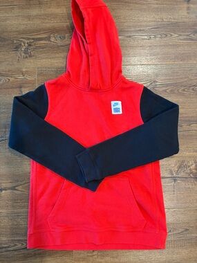 Nike Force Red and Black Hoodie